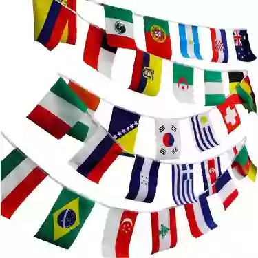 İpe Dizili Dikdörtgen Bayrak